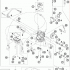 400 XC-W -EXC ENGINE Карбюратор