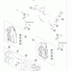 950 SUPERMOTO BLACK USA CHASSIS Передний тормозной суппорт