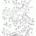 990 ADVENTURE S USA CHASSIS Frame, sub frame,