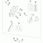 950 SUPERMOTO BLACK USA CHASSIS Тормозной суппорт задний