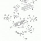 950 SUPERMOTO BLACK USA CHASSIS Фильтр воздушный