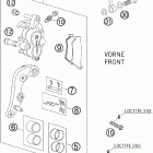 450 SX-F CHASSIS Передний тормозной суппорт