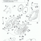 525 XC-W EXC ENGINE Картер двигателя