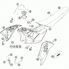 450 SX-F CHASSIS Бак,сидение