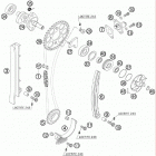 400 XC-W -EXC ENGINE Газо-распределительный механизм