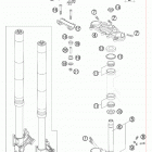 990 SUPER DUKE ANTHRAZIT USA CHASSIS Telescopic fork