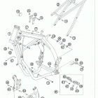 300 XC-W CHASSIS Frame, su bframe
