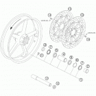 950 SUPERMOTO BLACK USA CHASSIS Переднее колесо