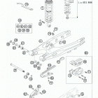85 SX 19-16 CHASSIS Swingarm, monoshock