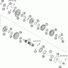450 SXS-F ENGINE Трансмиссия 2-контрпривод