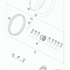 950 SUPERENDURO R CHASSIS Переднее колесо