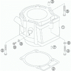 525 XC-W EXC ENGINE Цилиндр