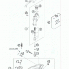 525 XC-W CHASSIS Тормозной цилиндр задний