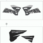 525 XC-W CHASSIS Наклейки