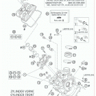 950 SUPERENDURO R ENGINE Головка цилиндра передняя