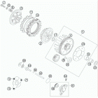 85 SX 17-14 ENGINE Сцепление