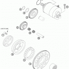 400 XC-W -EXC ENGINE Электрический стартер