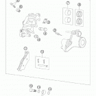 990 ADVENTURE ORANGE ABS USA CHASSIS Тормозной суппорт задний