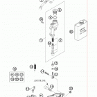 450 SX-F CHASSIS Тормозной цилиндр задний