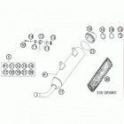 200 XC CHASSIS Exhaust silencer