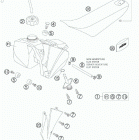 50 SENIOR ADVENTURE CHASSIS Топливный бак , сидение