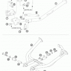 990 ADVENTURE S USA CHASSIS Side and center stand