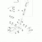 990 ADVENTURE ORANGE ABS USA CHASSIS Тормозной цилиндр задний