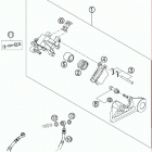 300 XC-W CHASSIS Тормозной суппорт задний