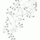 990 SUPER DUKE ANTHRAZIT USA CHASSIS Manifold, silencer
