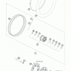 990 ADVENTURE ORANGE ABS USA CHASSIS Переднее колесо