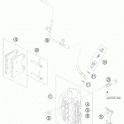 690 SUPERMOTO BLACK USA CHASSIS Передний тормозной суппорт