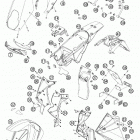 990 ADVENTURE S USA CHASSIS Обтекатель , крылья