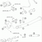 950 SUPERMOTO BLACK USA CHASSIS Подножка