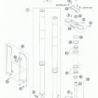400 XC-W -EXC CHASSIS Передняя вилка