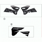 250 XC-W CHASSIS Наклейки