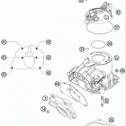 125 SX ENGINE Цилиндр,головка цилиндров