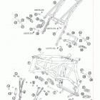 950 SUPERMOTO BLACK USA CHASSIS Frame, sub frame