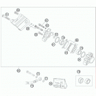 50 SX  CHASSIS Тормозной суппорт задний