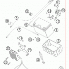 950 SUPERMOTO BLACK USA CHASSIS АКБ