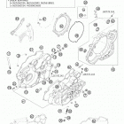 400 XC-W -EXC ENGINE Картер двигателя