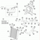 950 SUPERMOTO USA ENGINE Система охлаждения