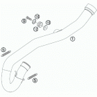250 XCF-W CHASSIS Выпускной коллектор