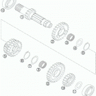 525 XC-W EXC ENGINE Трансмиссия-ведомый вал