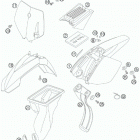 50 SX  CHASSIS Обтекатель , крылья