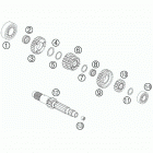 950 SUPERENDURO R ENGINE Трансмиссия-ведомый вал