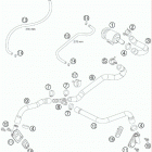 950 SUPERENDURO R ENGINE Вторичная пневматическая система