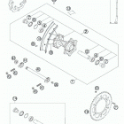 525 XC-W CHASSIS Заднее колесо