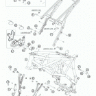 950 SUPERENDURO R CHASSIS Frame, su b frame