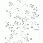 950 SUPERMOTO BLACK USA CHASSIS Глушитель
