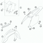 525 XC-W CHASSIS Обтекатель , крылья